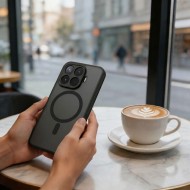 Твърд кейс с MagSafe пръстен за Xiaomi 17T Pro от Tech-Protect MagMat - Matte Black
