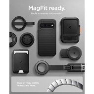 Удароустойчив кейс с MagSafe за Google Pixel 11 Pro от Spigen Liquid Air - Matte Black