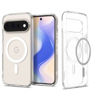 Удароустойчив кейс с MagSafe пръстен за Google Pixel 11 Pro XL от Spigen Ultra Hybrid Mag - Clear / White
