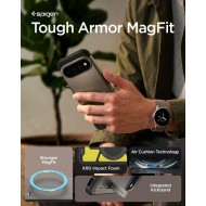 Удароустойчив, твърд кейс с MagSafe за Google Pixel 11 Pro XL от Spigen Tough Armor Mag - Gunmetal