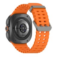 Силиконова каишка за Samsung Galaxy Watch Ultra 1 / 2 / 2024-2026 (47mm) от Tech-Protect IconBand Pro - Orange