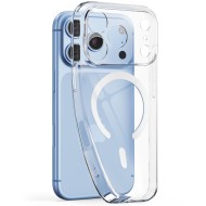 Силиконов кейс с MagSafe за iPhone 17 Pro / 18 Pro от Tech-Protect FlexAir - Clear