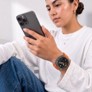 Найлонова каишка за Samsung Galaxy Watch Ultra 1 / 2 2024-2026 (47mm) от Tech Protect Nylon Claps - Orange