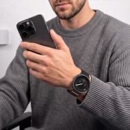 Найлонова каишка за Samsung Galaxy Watch 8 / 9 / Classic (40 / 44 / 46 mm) от Tech Protect Nylon Claps - Black