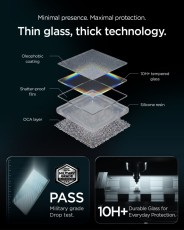 SZKŁO HARTOWANE SPIGEN ALM GLAS.TR T IPAD AIR 11” 6 / 7 / 8 / 2024-2026 CLEAR