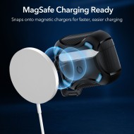 360 градусов калъф с MagSafe за Apple Airpods Pro 1 / 2 от ESR Cyber Halolock - Черен