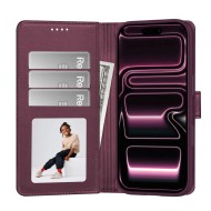 Кожен тефтер с MagSafe за iPhone 17 Pro Max / 18 Pro Max от Tech-Protect Wallet MagSafe - Mulberry