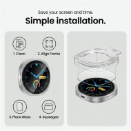 SZKŁO HARTOWANE TECH-PROTECT EASY SET+ 2-PACK SAMSUNG GALAXY WATCH 8 / 9 (40 MM) CLEAR