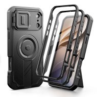 360 градусов калъф за iPhone 17 Pro Max / 18 Pro Max от Tech-Protect Kevlar Magsafe 2-SET - Black