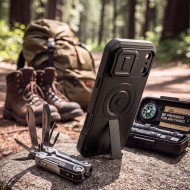 360 градусов калъф за iPhone 17 Pro Max / 18 Pro Max от Tech-Protect Kevlar Magsafe 2-SET - Black