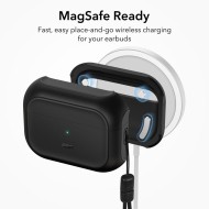 360 градусов калъф за слушалки с MagSafe за Apple Airpods Pro 1 / 2 от ESR Orbit Halolock - Черен