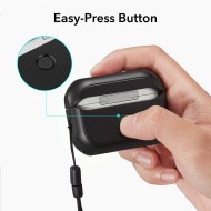360 градусов калъф за слушалки с MagSafe за Apple Airpods Pro 1 / 2 от ESR Orbit Halolock - Черен