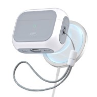 360 градусов калъф за слушалки с MagSafe за Apple Airpods Pro 1 / 2 от ESR Orbit Halolock - Бял