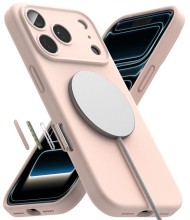 RINGKE SILICONE MAGNETIC MAGSAFE IPHONE 18 PRO MAX PINK SAND