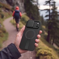 Удароустойчив кейс с MagSafe и капак на камерата за iPhone 17 Pro / 18 Pro от Tech Protect Kevlar Aura - Black
