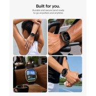 SPIGEN ATHLEX AIR M APPLE WATCH 8 / 9 / 10 / 11 / 12 / SE / ULTRA (44 / 45 / 46 / 49 MM) ACTIVE BLACK/ORANGE