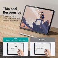 2 броя фолио за дисплей имитиращо хартия за iPad Pro 4/5/6 (12.9" 2020/2021/2022) от ESR Paper Feel 2-Pack - Прозрачен мат
