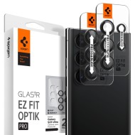 2 броя комплетки от протектори за обектви на камерата на Samsung Galaxy S23 Ultra от Spigen Optik Tr - Черен 