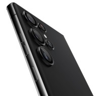 2 броя комплетки от протектори за обектви на камерата на Samsung Galaxy S23 Ultra от Spigen Optik Tr - Черен 