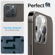 2 броя протектори за камера на iPhone 14 Pro / 14 Pro Max от Spigen Optik.TR - прозрачни