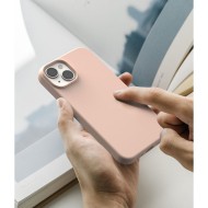 Силиконов кейс за iPhone 14 Plus / 15 Plus от Ringke Silicone Magnetic - Pink Sand