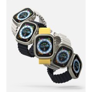 2 бр. тънки калъфи за Apple Watch Ultra (49mm) от Ringke Slim 2-Pack - Прозрачен и Titanium Grey