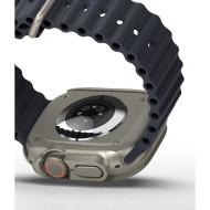 2 бр. тънки калъфи за Apple Watch Ultra (49mm) от Ringke Slim 2-Pack - Прозрачен и Titanium Grey