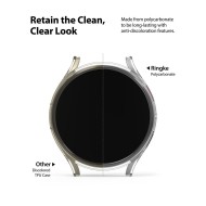 2 бр. тънки калъфи за Samsung Galaxy Watch 4 (44mm) от Ringke Slim 2-Pack - Прозрачен и черен