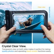 Водоустойчив калъф за смартфон от Spigen A601 - Черен