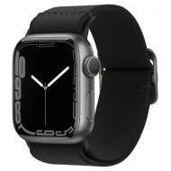 Текстилна каишка за Apple Watch 4 / 5 / 6 / 7 / 8 / SE / Ultra 1/2 (42/44/45/49 mm) от Spigen Fit Lite - Черен