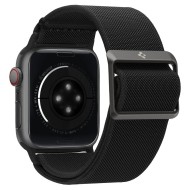 Текстилна каишка за Apple Watch 4 / 5 / 6 / 7 / 8 / SE / Ultra 1/2 (42/44/45/49 mm) от Spigen Fit Lite - Черен