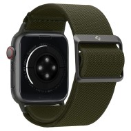 Текстилна каишка за Apple Watch 4 / 5 / 6 / 7 / 8 / SE / Ultra 1/2 (42/44/45/49 mm) от Spigen Fit Lite - Khaki