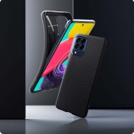 Удароустойчив, силиконов кейс за Samsung Galaxy M53 5G от Spigen Liquid Air - Черен