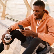 Удароустойчив, силиконов кейс за Samsung Galaxy M53 5G от Spigen Liquid Air - Черен