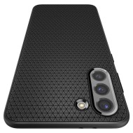 Удароустойчив, силиконов кейс за Samsung Galaxy S21 от Spigen Liquid Air - Черен