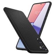 Удароустойчив, силиконов кейс за Samsung Galaxy S21 от Spigen Liquid Air - Черен