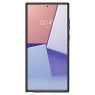 Удароустойчив, силиконов кейс за Samsung Galaxy S22 Ultra от Spigen Liquid Air - Черен