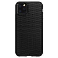 Удароустойчив, силиконов кейс за iPhone 11 Pro Max от Spigen Liquid Air - Черен