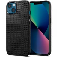 Удароустойчив, силиконов кейс за iPhone 13 Mini от Spigen Liquid Air - Черен