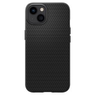 Удароустойчив, силиконов кейс за iPhone 13 Mini от Spigen Liquid Air - Черен