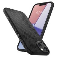 Удароустойчив, силиконов кейс за iPhone 13 Mini от Spigen Liquid Air - Черен