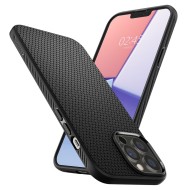 Удароустойчив, силиконов кейс за iPhone 13 Pro от Spigen Liquid Air - Черен