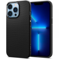 Удароустойчив, силиконов кейс за iPhone 13 Pro Max от Spigen Liquid Air - Черен