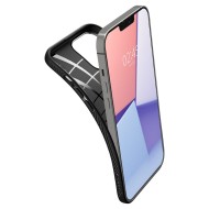 Удароустойчив, силиконов кейс за iPhone 13 Pro Max от Spigen Liquid Air - Черен