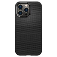 Удароустойчив, силиконов кейс за iPhone 14 Pro от Spigen Liquid Air - Черен