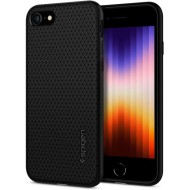 Удароустойчив, силиконов кейс за iPhone 7 / 8 / SE 2020-2022 от Spigen Liquid Air - Черен
