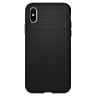 Удароустойчив, силиконов кейс за iPhone X / XS от Spigen Liquid Air - Черен