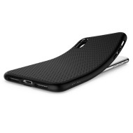 Удароустойчив, силиконов кейс за iPhone X / XS от Spigen Liquid Air - Черен