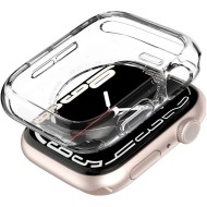 Силиконов кейс за Apple Watch 4/5/6/7/8/9/SE (44/45 mm) от Spigen Liquid Crystal - Прозрачен
