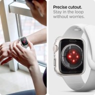 Силиконов кейс за Apple Watch 4/5/6/7/8/9/SE (44/45 mm) от Spigen Liquid Crystal - Прозрачен